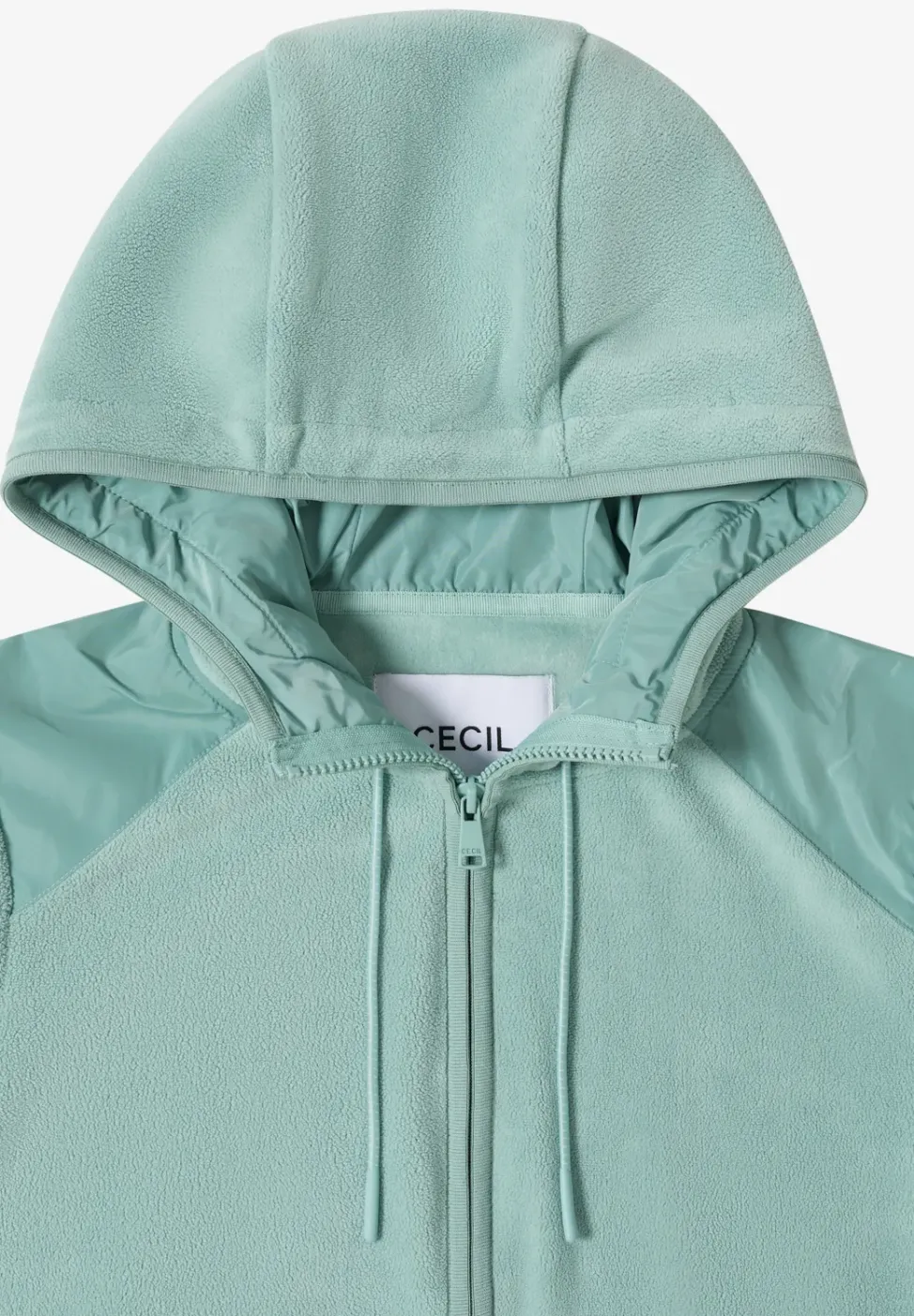 Fleecejacke mit Hoodie