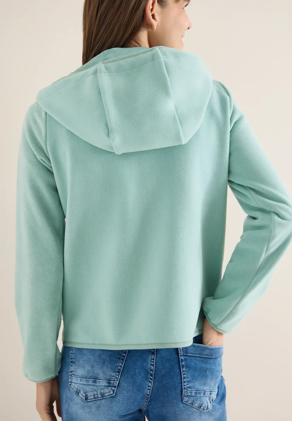 Fleecejacke mit Hoodie