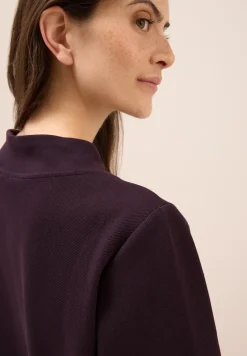 Funnel Neck Strukturshirt
