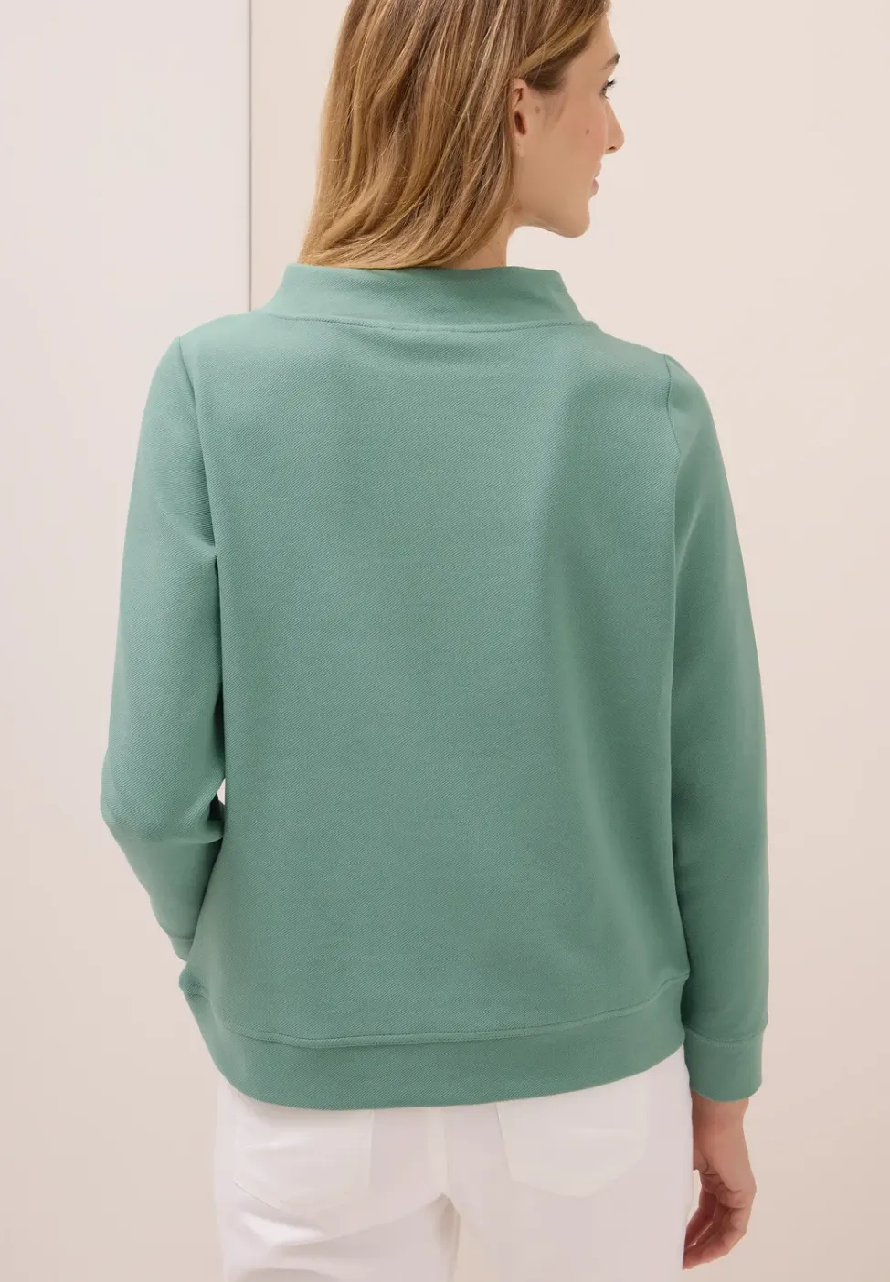 Funnel Neck Strukturshirt