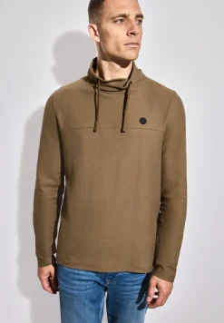 Funnelneck Strukturshirt