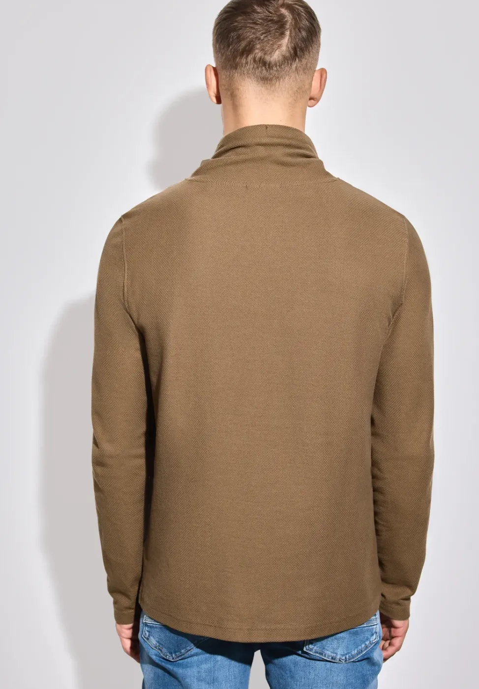 Funnelneck Strukturshirt
