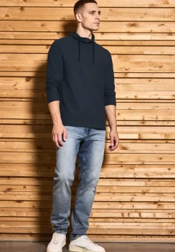 Funnelneck Strukturshirt