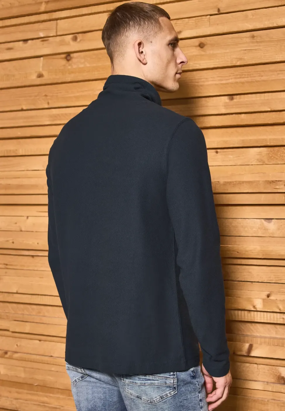 Funnelneck Strukturshirt
