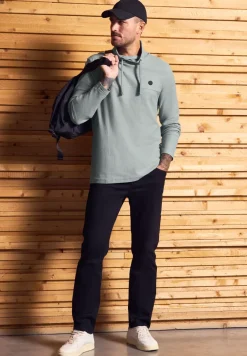 Funnelneck Strukturshirt