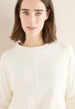 Funnelneck Shirt in Unifarbe