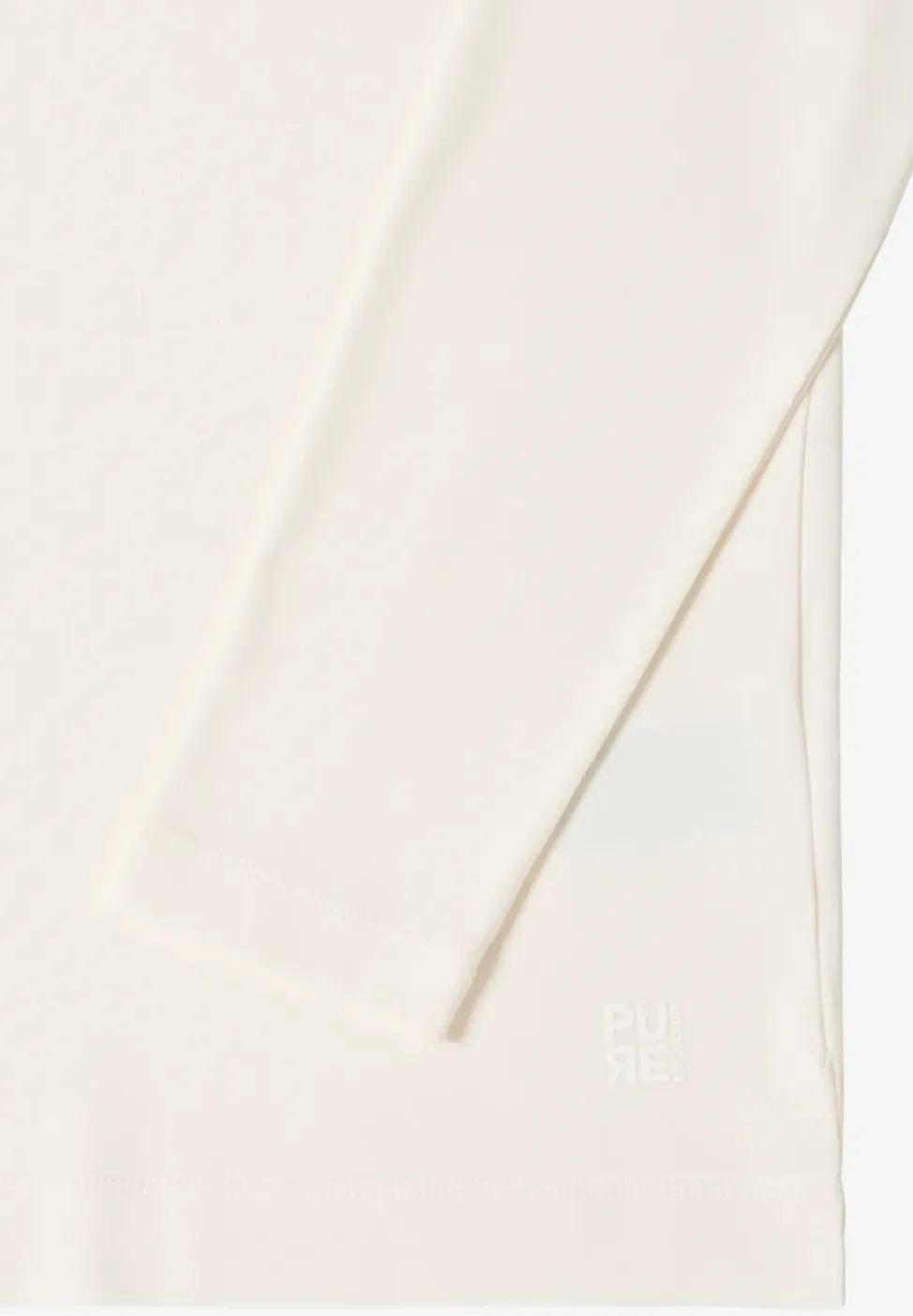Funnelneck Shirt in Unifarbe