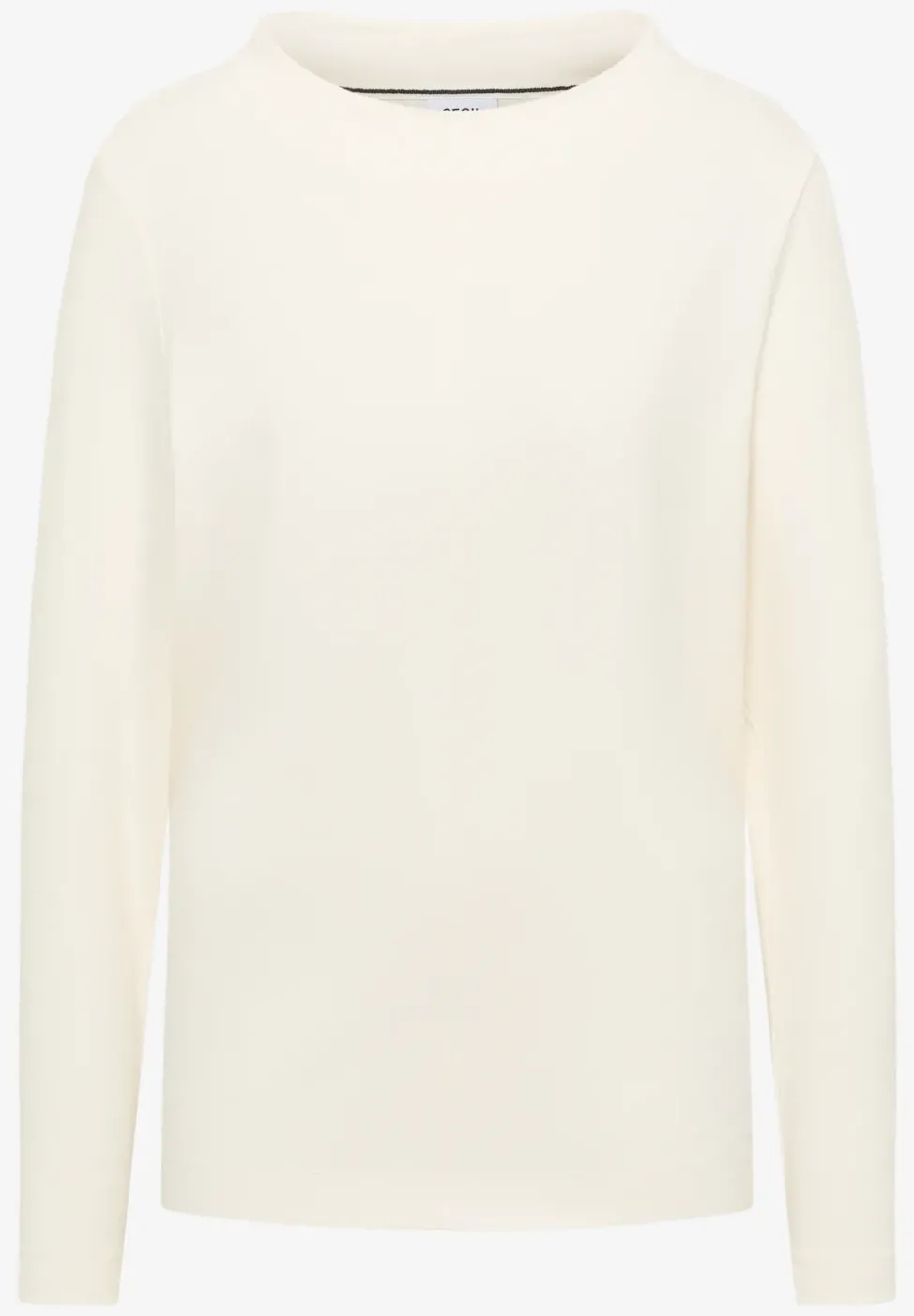 Funnelneck Shirt in Unifarbe
