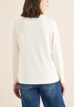 Funnelneck Shirt in Unifarbe