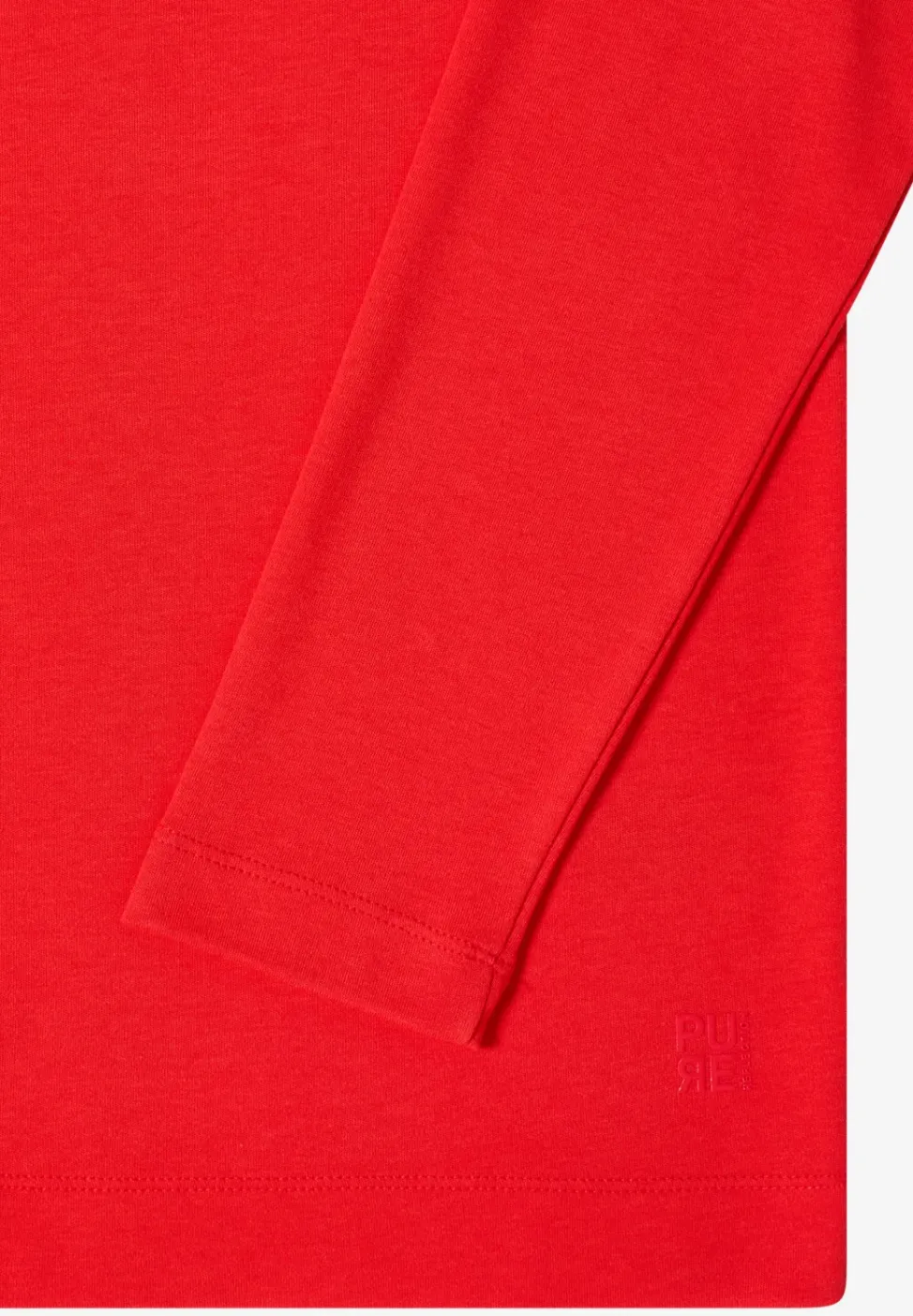 Funnelneck Shirt in Unifarbe