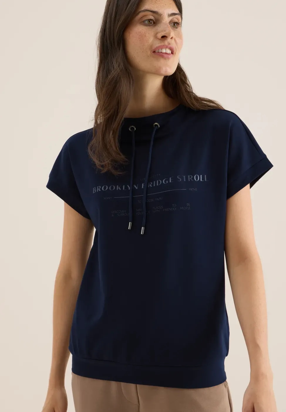 Funnel Neck T-Shirt