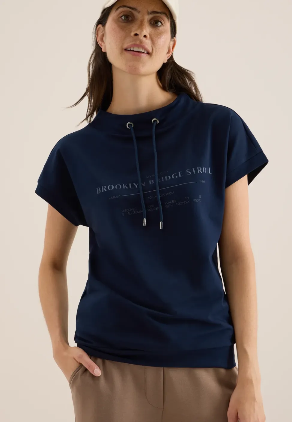 Funnel Neck T-Shirt