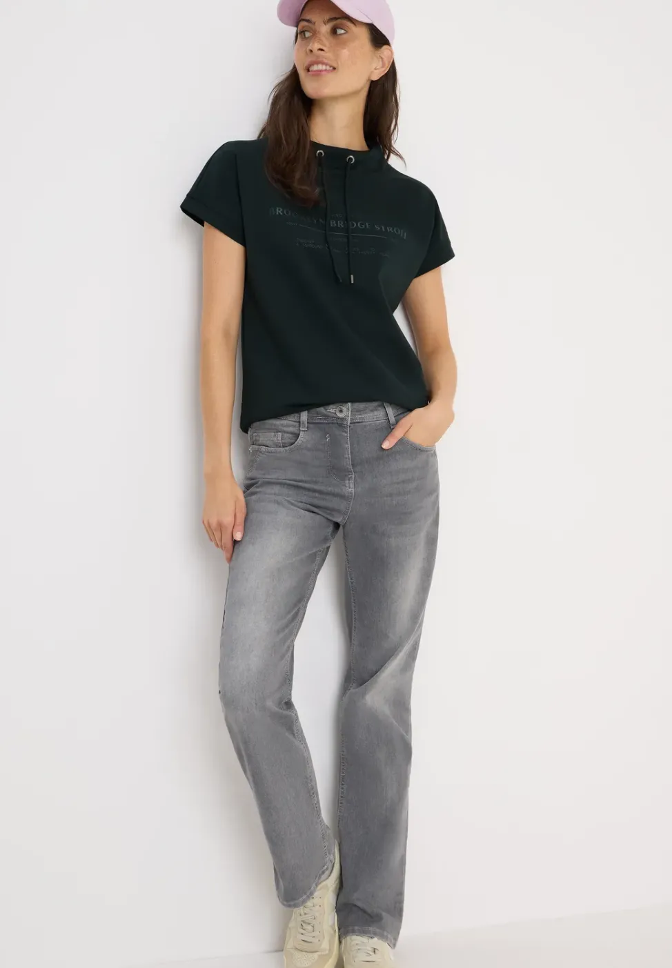 Funnel Neck T-Shirt