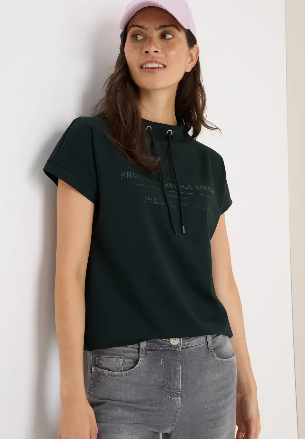 Funnel Neck T-Shirt