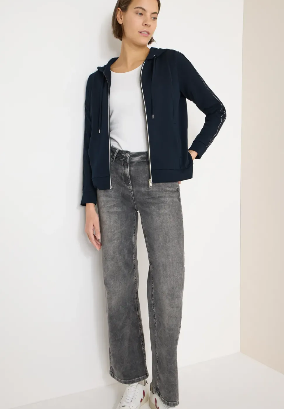 Gallonstreifen Sweatjacke