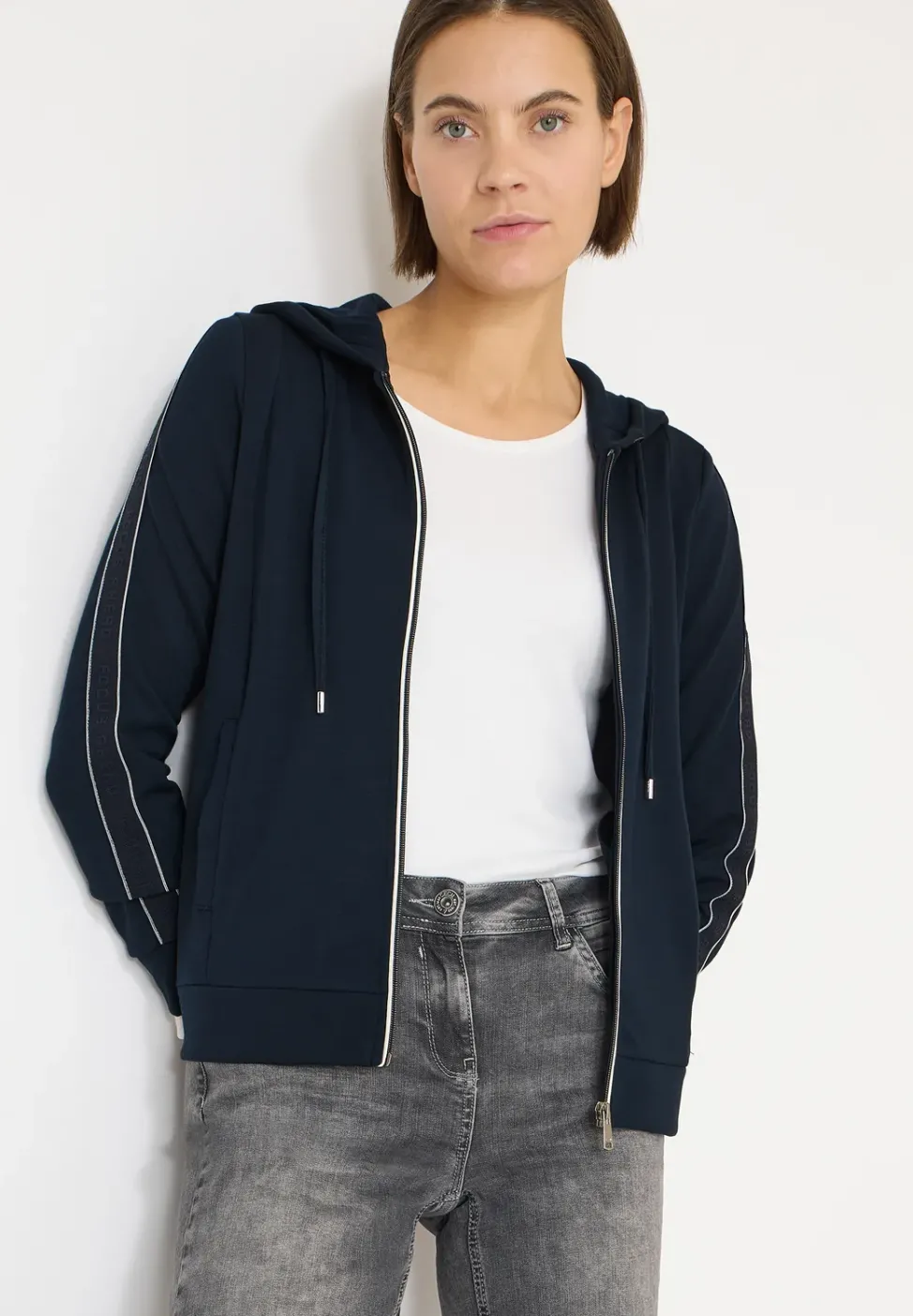 Gallonstreifen Sweatjacke