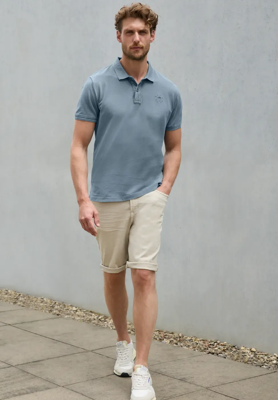 Garment dye Piqué Poloshirt