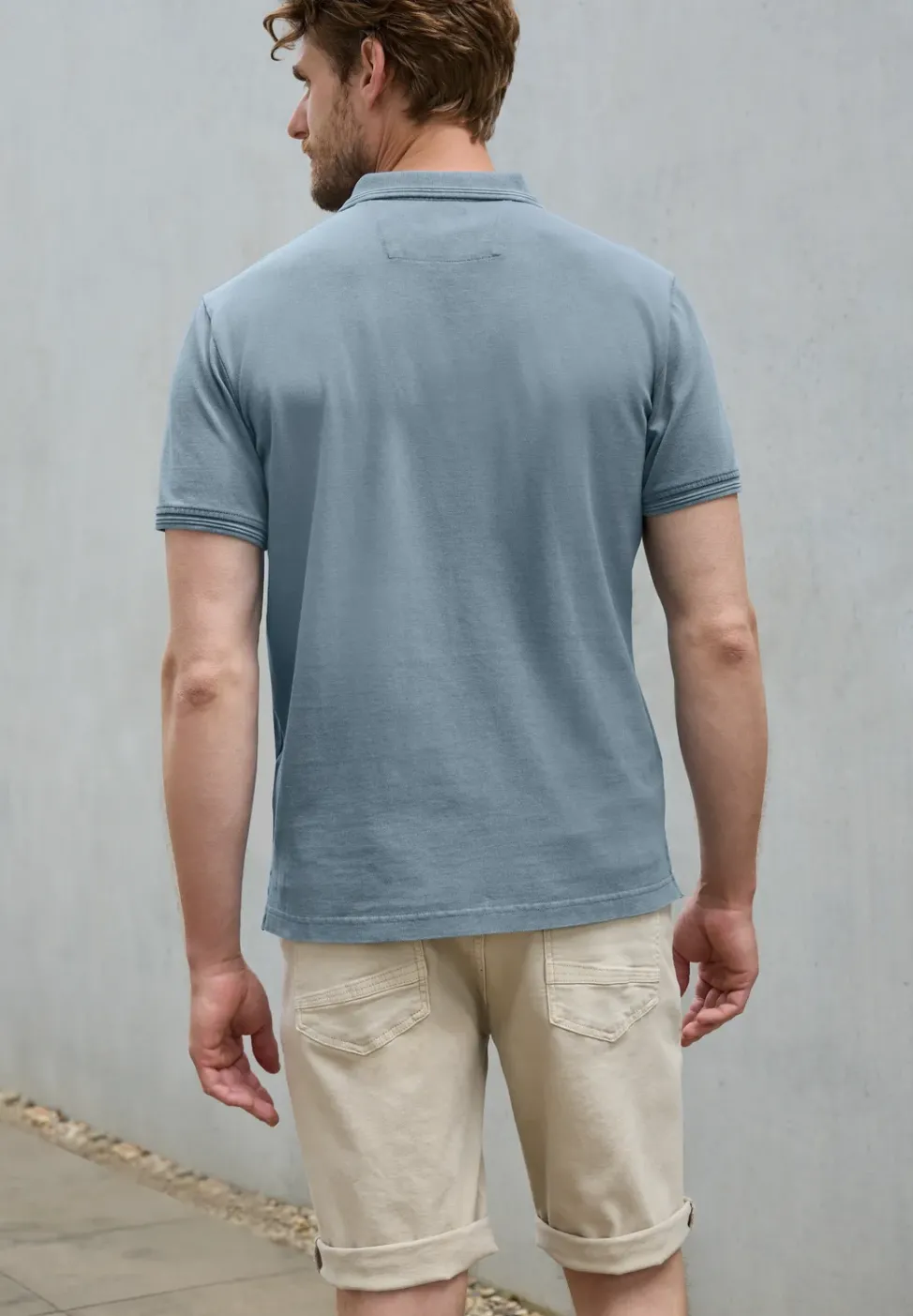 Garment dye Piqué Poloshirt
