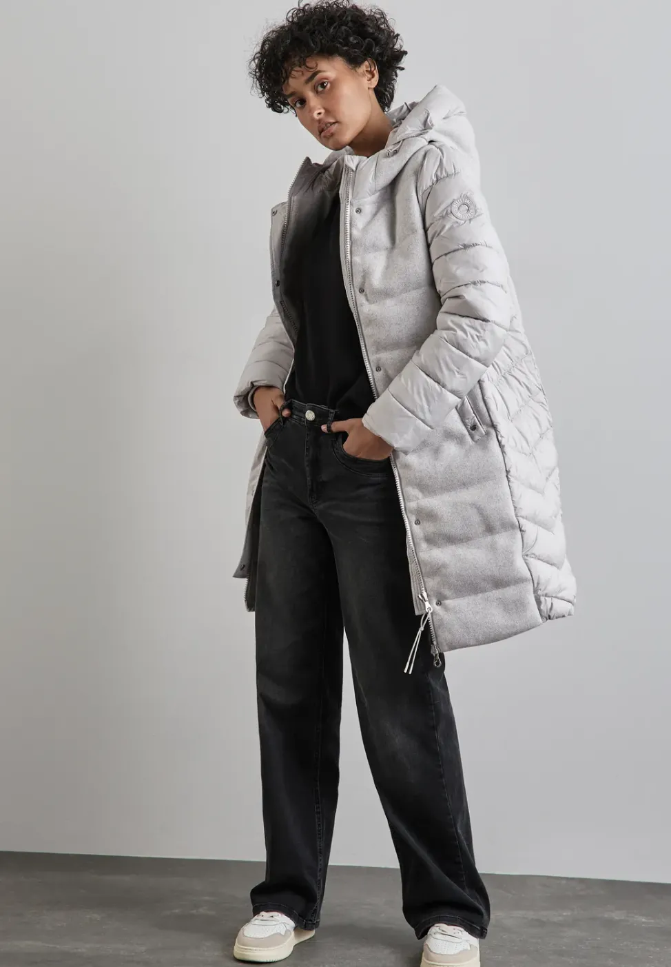 Gefütterte Steppjacke