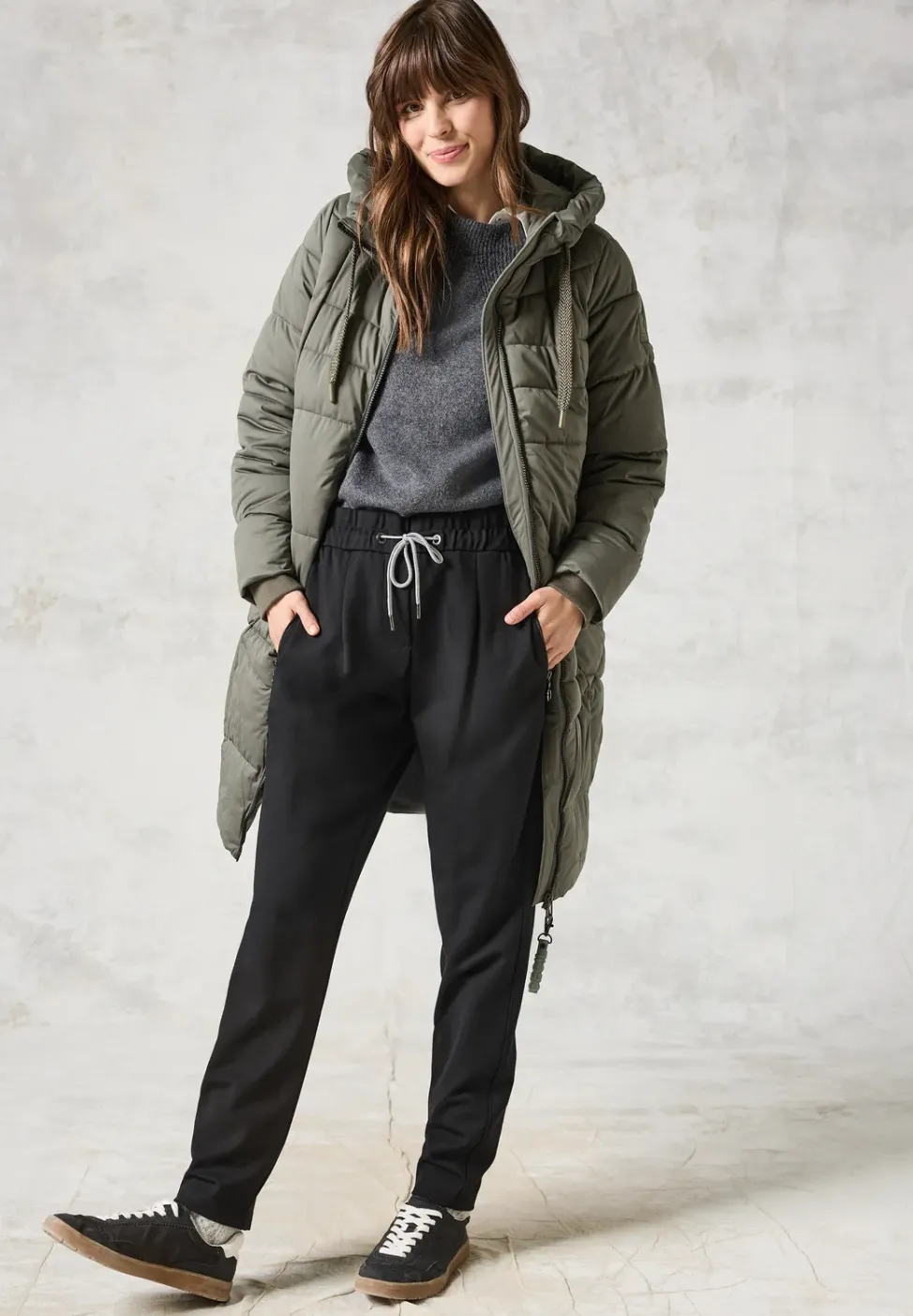Gefütterter Mantel