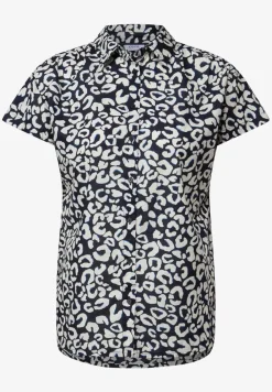 Gemusterte Baumwollbluse