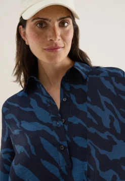 Gemusterte Bluse