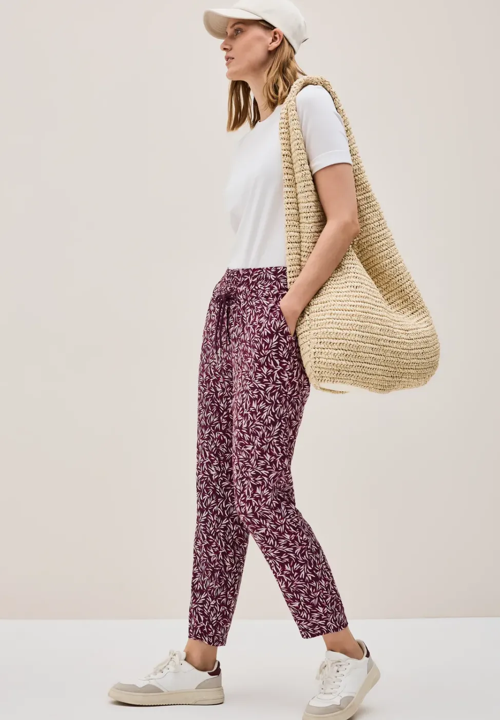 Gemusterte Loose Fit Hose