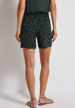 Gemusterte Paperbag Shorts