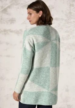 Gemusterte Strickjacke