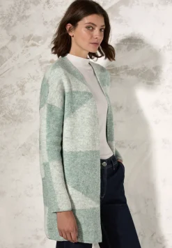Gemusterte Strickjacke