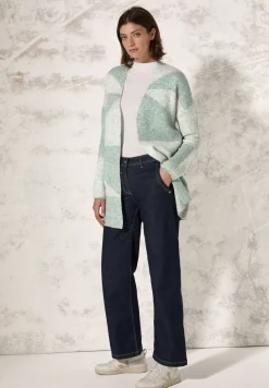 Gemusterte Strickjacke