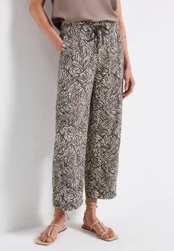 Gemusterte Wide Leg Hose