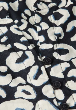 Gemusterte Baumwollbluse