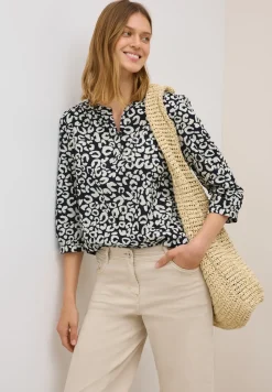 Gemusterte Baumwollbluse