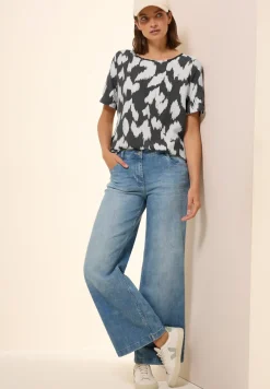 Gemusterte Bluse
