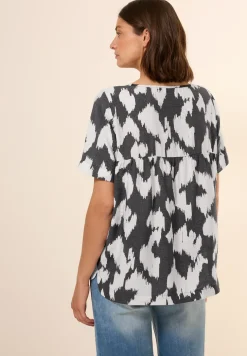 Gemusterte Bluse