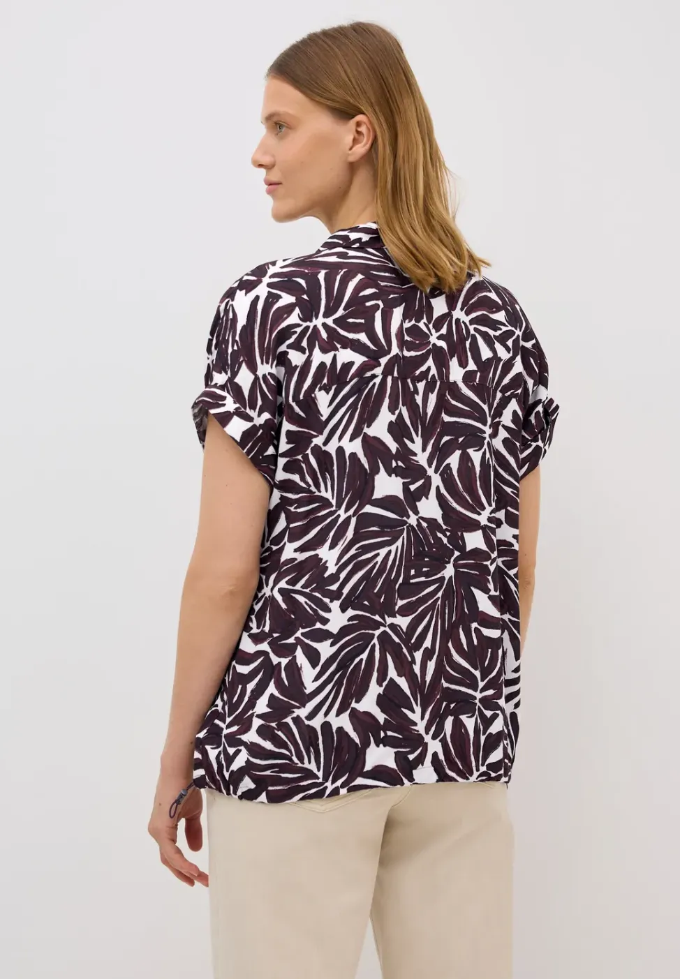 Gemusterte Bluse