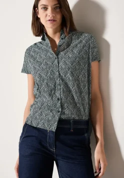 Gemusterte Bluse