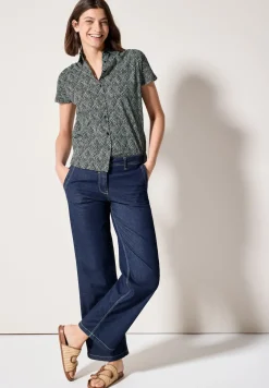 Gemusterte Bluse