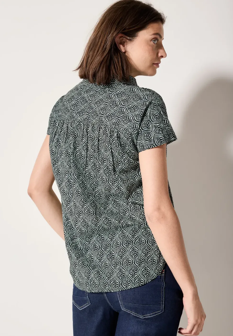 Gemusterte Bluse