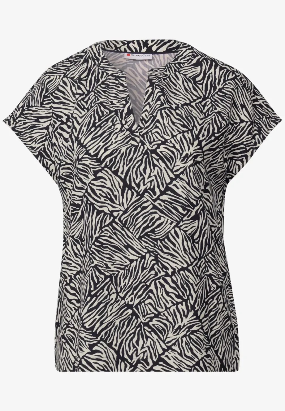Gemusterte Bluse