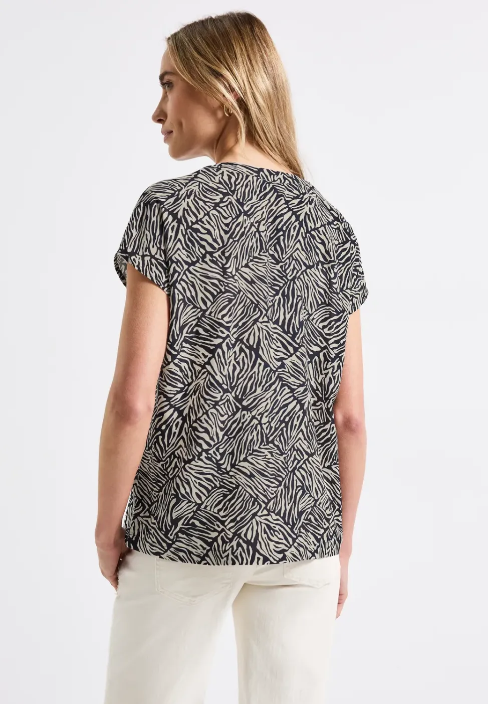 Gemusterte Bluse