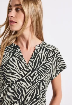 Gemusterte Bluse