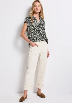 Gemusterte Bluse
