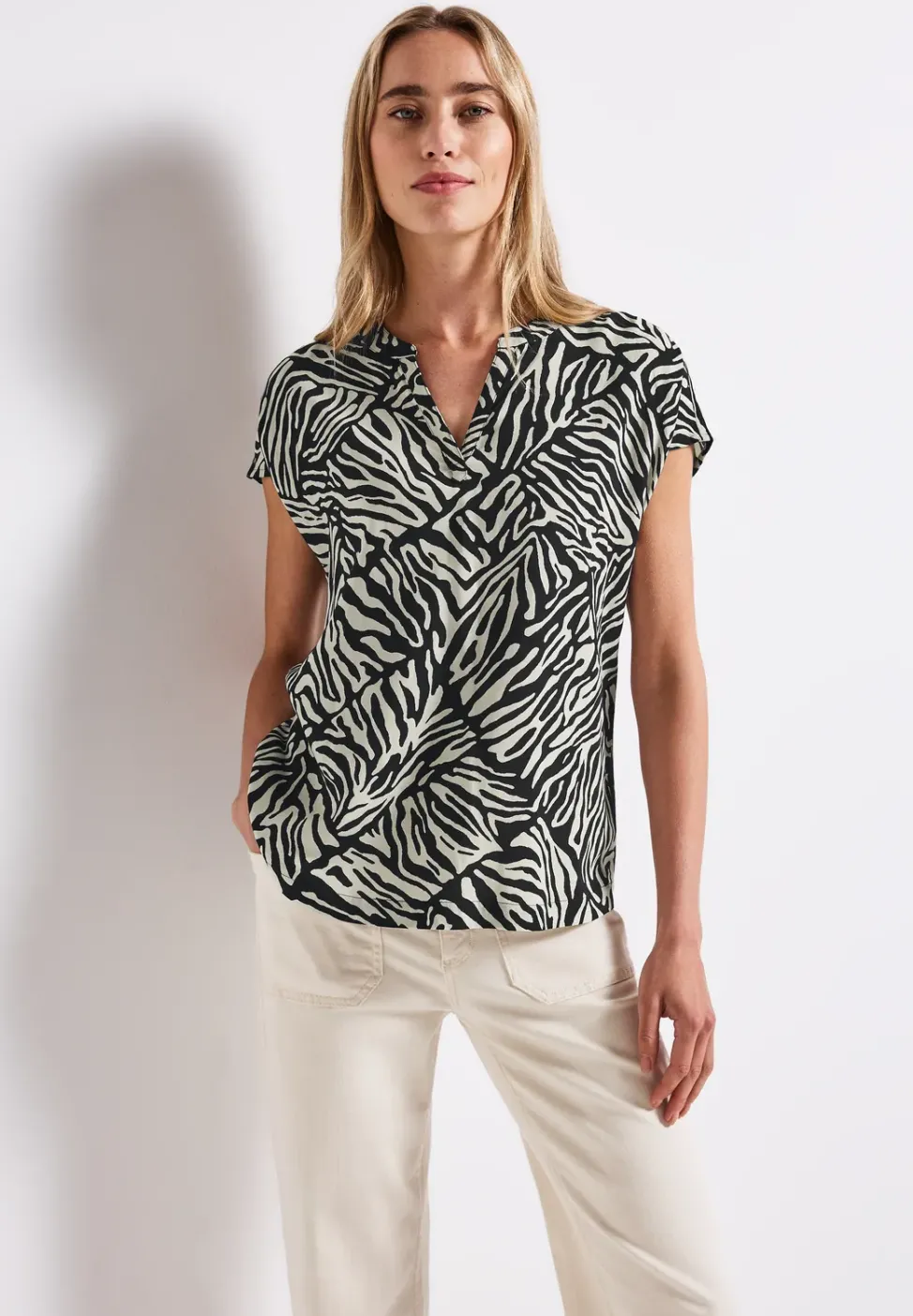 Gemusterte Bluse