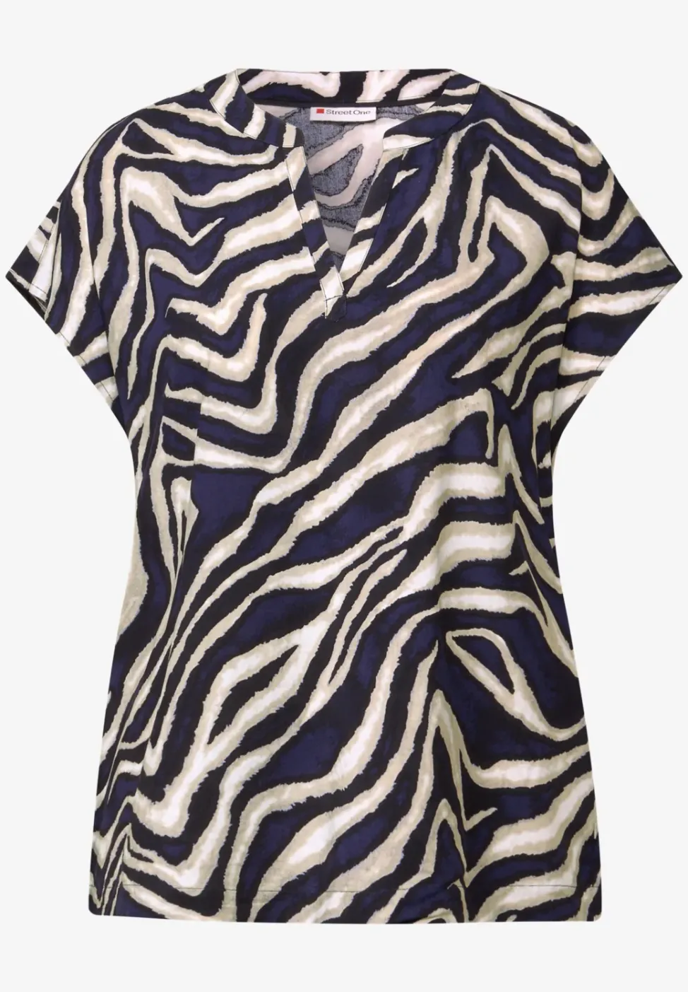 Gemusterte Bluse