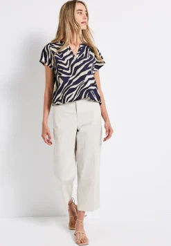 Gemusterte Bluse