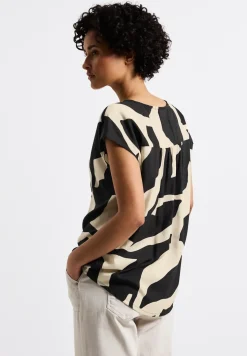 Gemusterte Bluse
