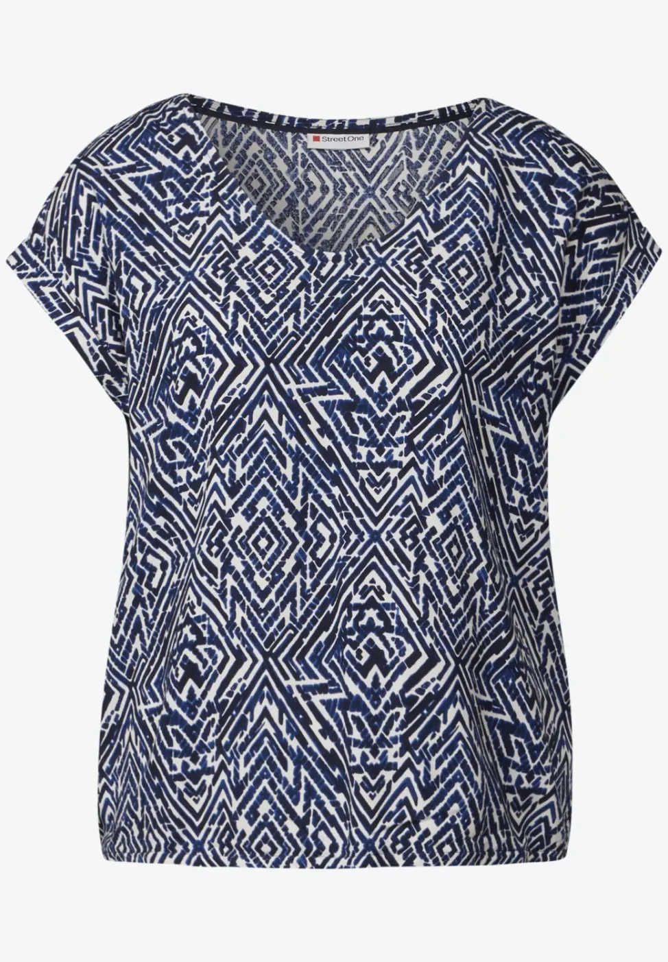 Gemusterte Bluse