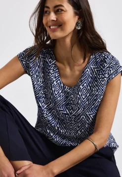 Gemusterte Bluse